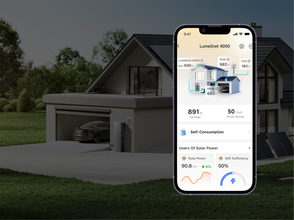 MOVA thuisbatterij app